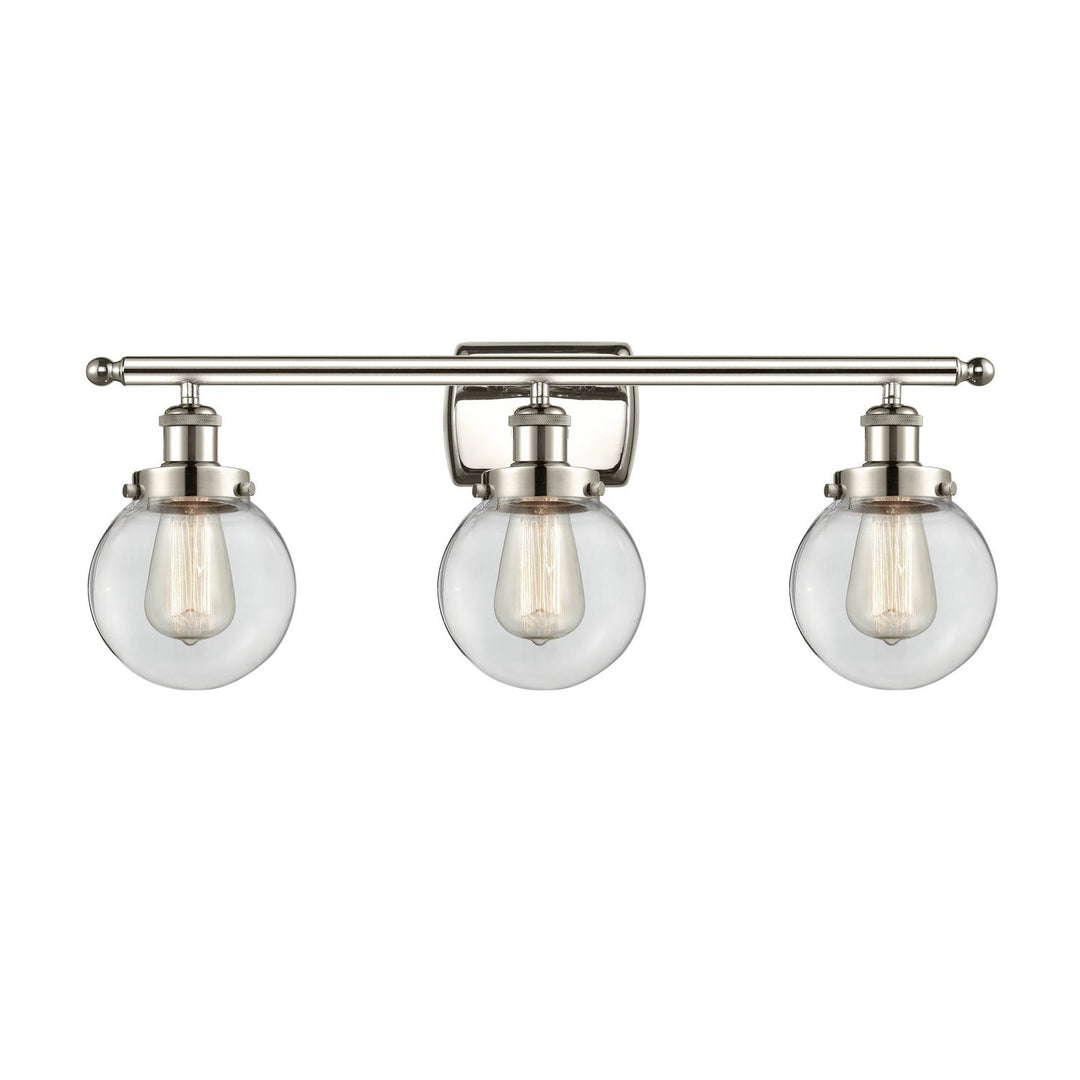 Innovations Ballston Urban 916-3W-PN-G202-6-LED Bath Vanity Light 26 in. wide - Polished Nickel