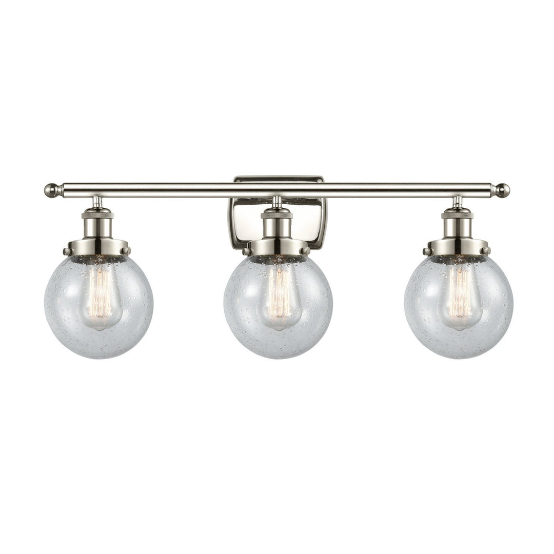 Innovations Ballston Urban 916-3W-PN-G204-6 Bath Vanity Light 26 in. wide - Polished Nickel