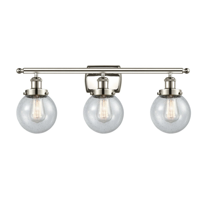 Innovations Ballston Urban 916-3W-PN-G204-6 Bath Vanity Light 26 in. wide - Polished Nickel