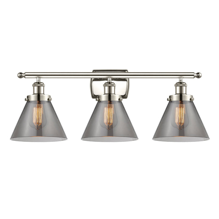Innovations Ballston Urban 916-3W-PN-G43 Bath Vanity Light 28 in. wide - Polished Nickel