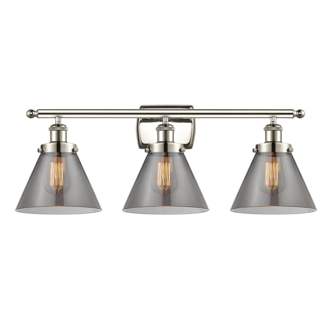 Innovations Ballston Urban 916-3W-PN-G43-LED Bath Vanity Light 28 in. wide - Polished Nickel