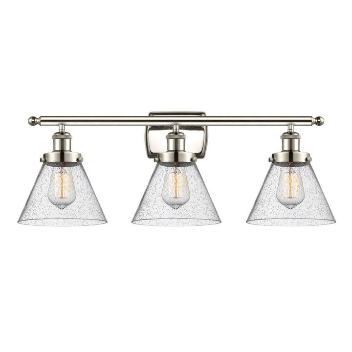 Innovations Ballston Urban 916-3W-PN-G44 Bath Vanity Light 28 in. wide - Polished Nickel