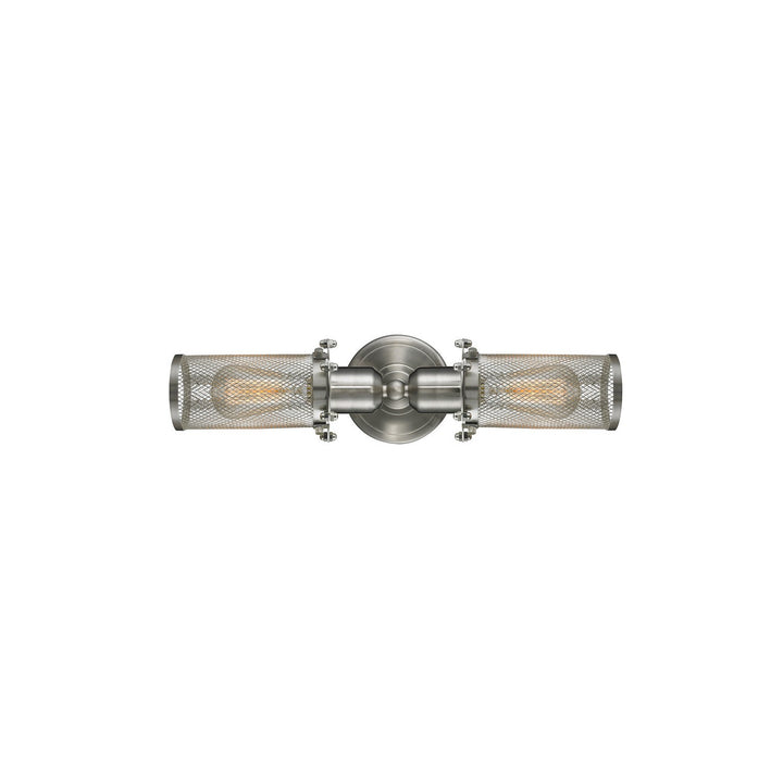 Innovations Austere 900-2W-SN-CE219-SN-LED Bath Vanity Light 19 in. wide - Brushed Satin Nickel