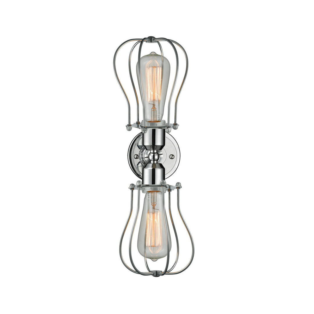 Innovations Austere 900-2W-PC-CE513-PC-LED Bath Vanity Light 19 in. wide - Polished Chrome