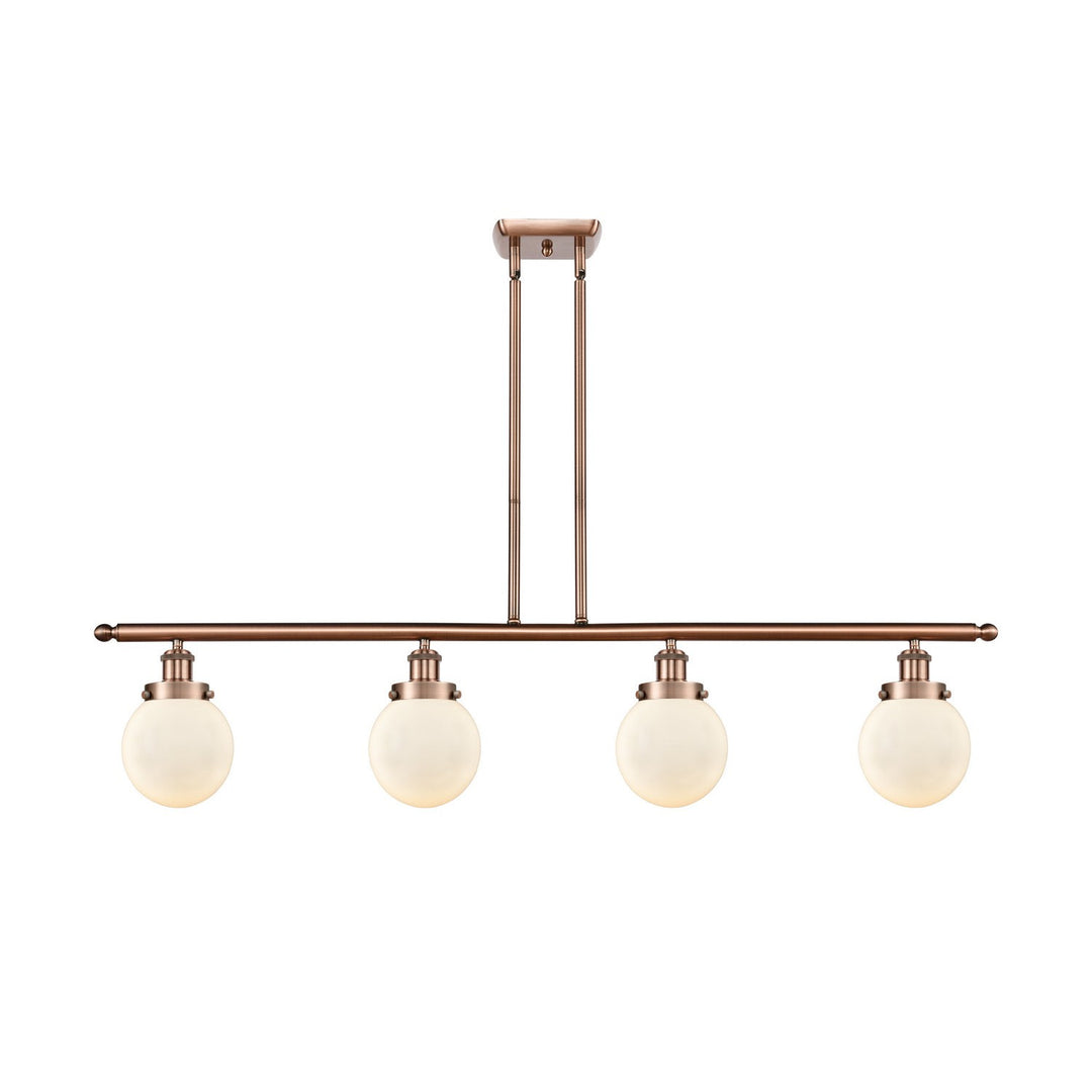 Innovations Ballston Urban 916-4I-AC-G201-6 Pendant Light - Antique Copper