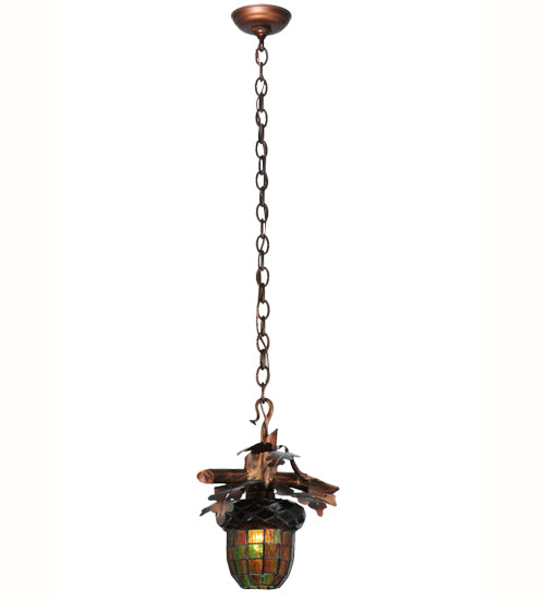 Meyda Tiffany Acorn Branch 114331 Pendant Light - Burnished Copper