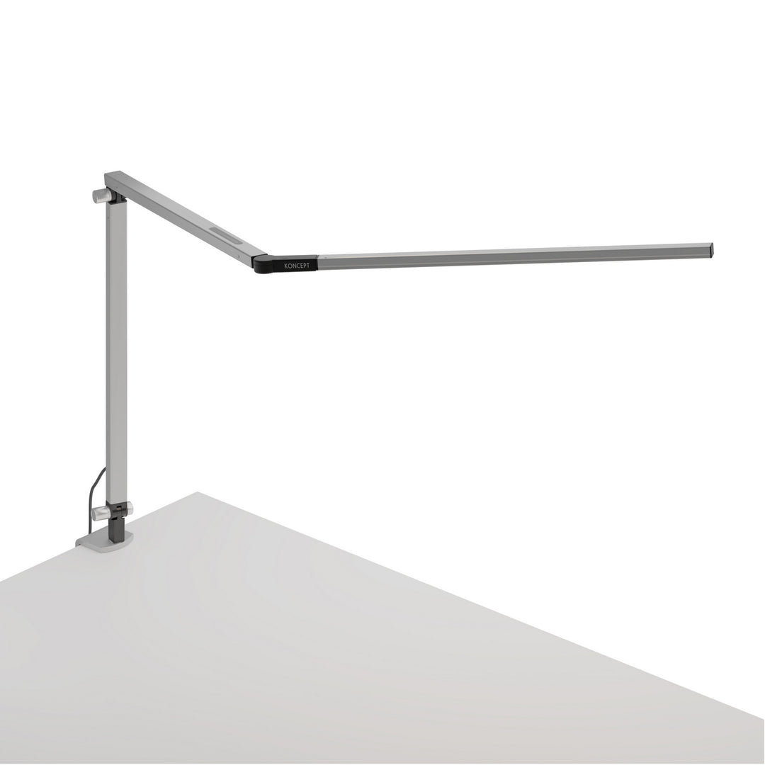 Koncept Lighting AR3000-CD-SIL-CLP Modern Z-Bar Lamp Silver