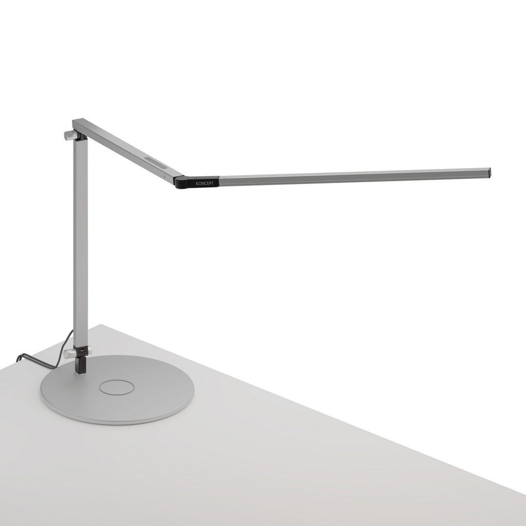 Koncept Lighting AR3000-CD-SIL-QCB Modern Z-Bar Lamp Silver