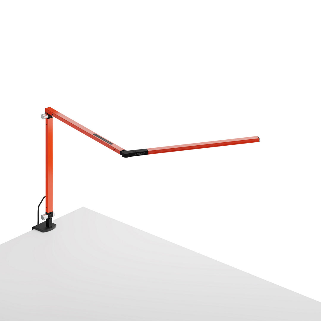 Koncept Lighting AR3100-WD-ORG-CLP Modern Z-Bar Lamp Orange