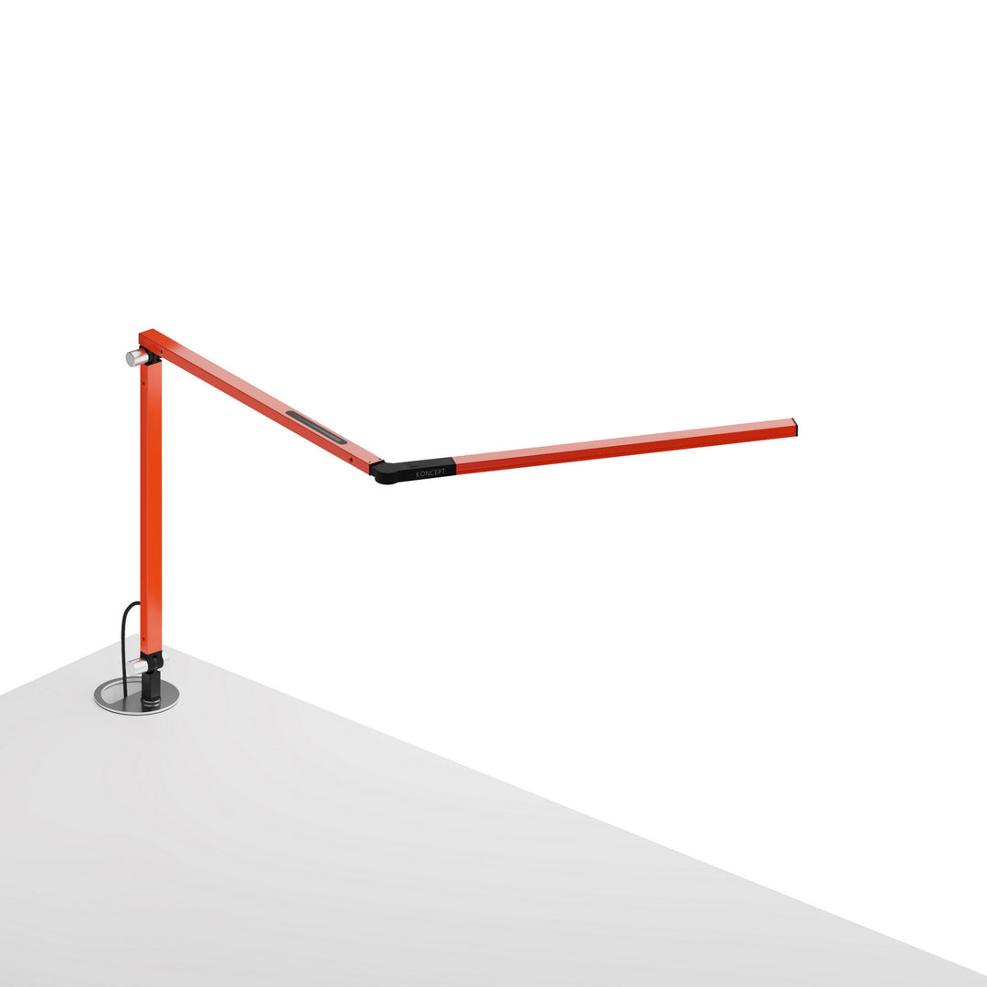 Koncept Lighting AR3100-WD-ORG-GRM Modern Z-Bar Lamp Orange