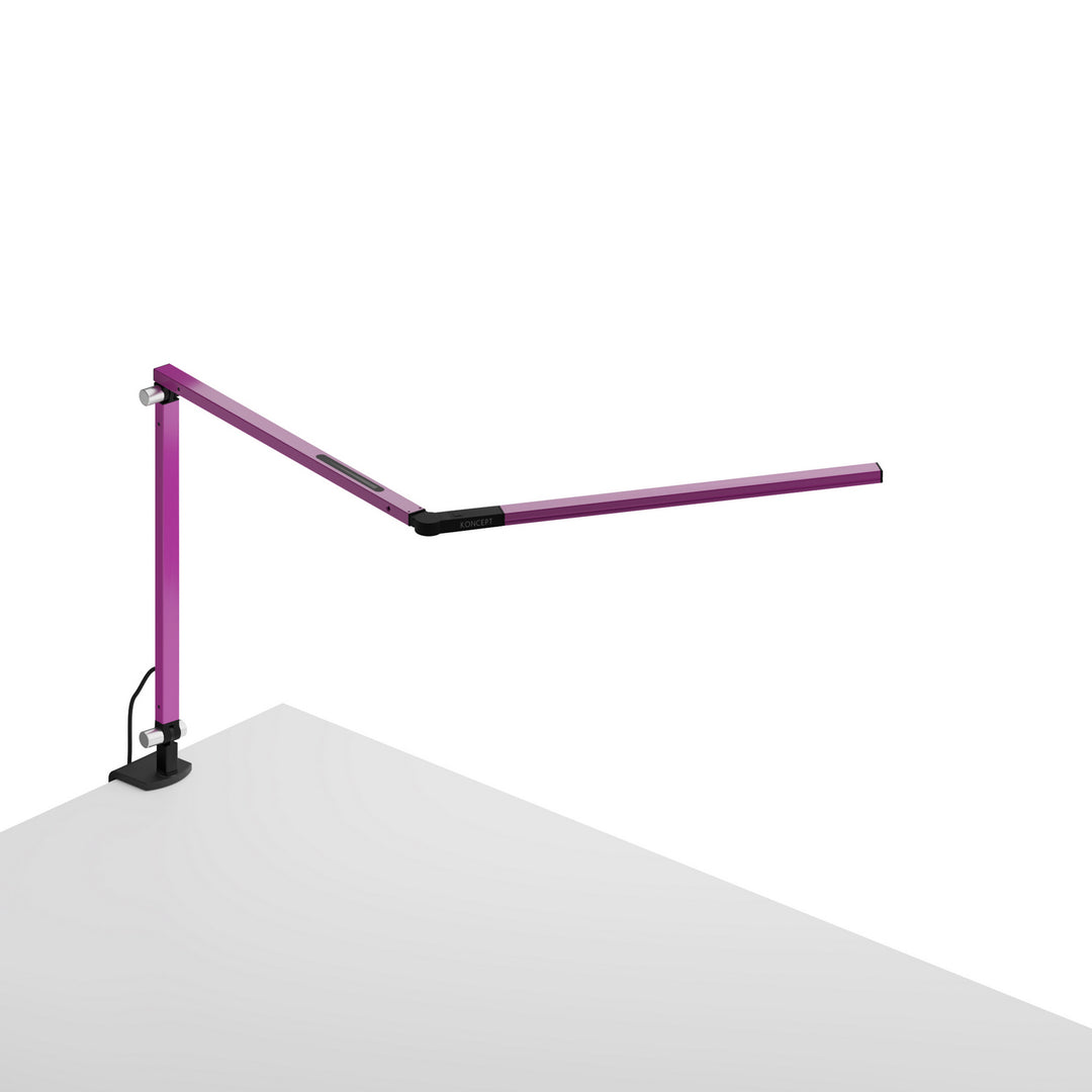 Koncept Lighting AR3100-WD-PUR-CLP Modern Z-Bar Lamp Purple