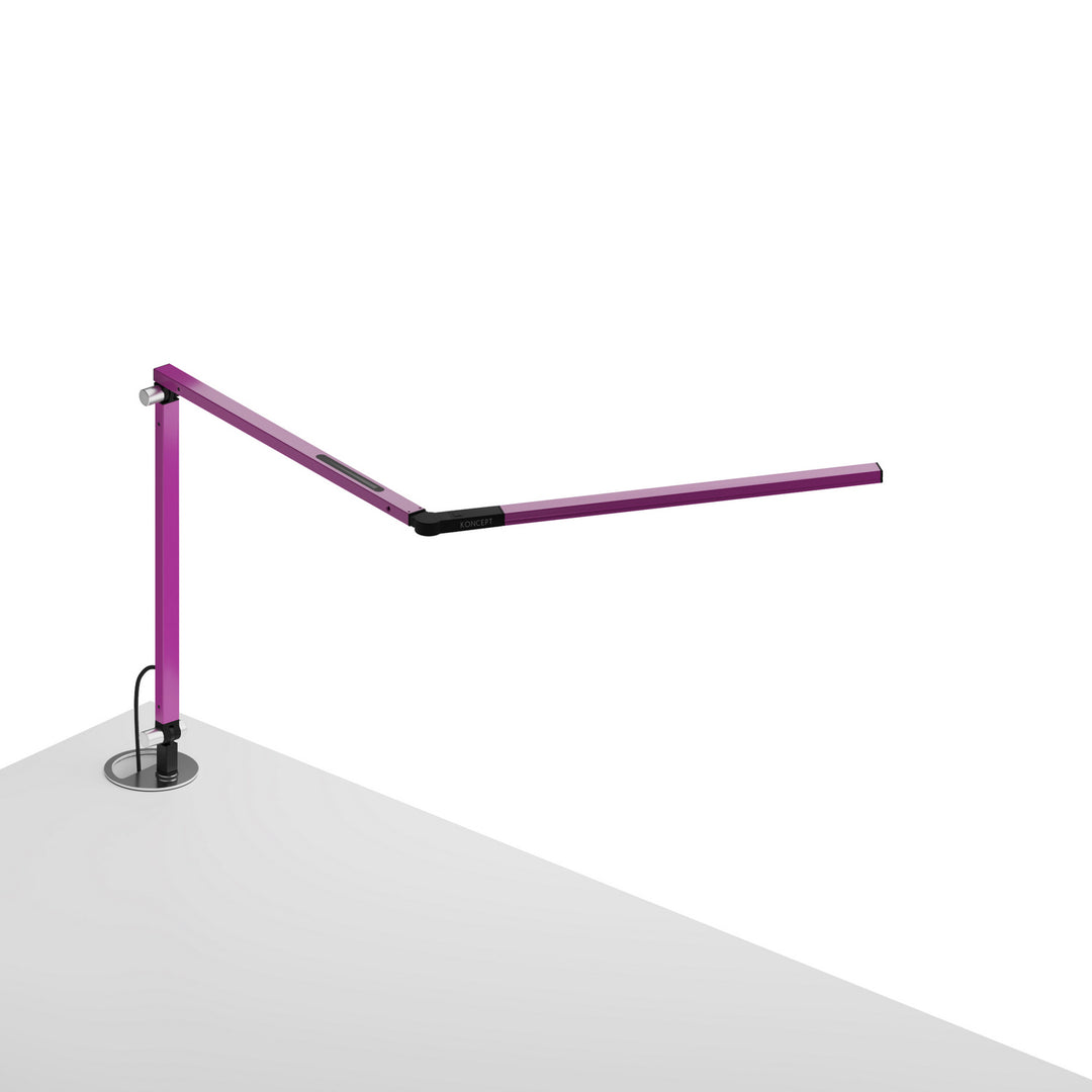 Koncept Lighting AR3100-WD-PUR-GRM Modern Z-Bar Lamp Purple