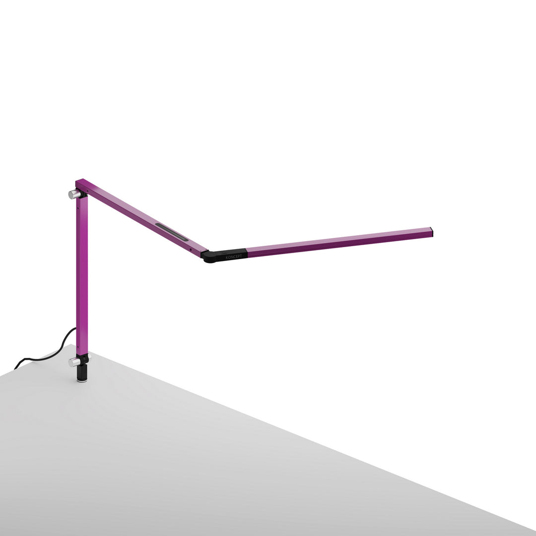 Koncept Lighting AR3100-WD-PUR-THR Modern Z-Bar Lamp Purple