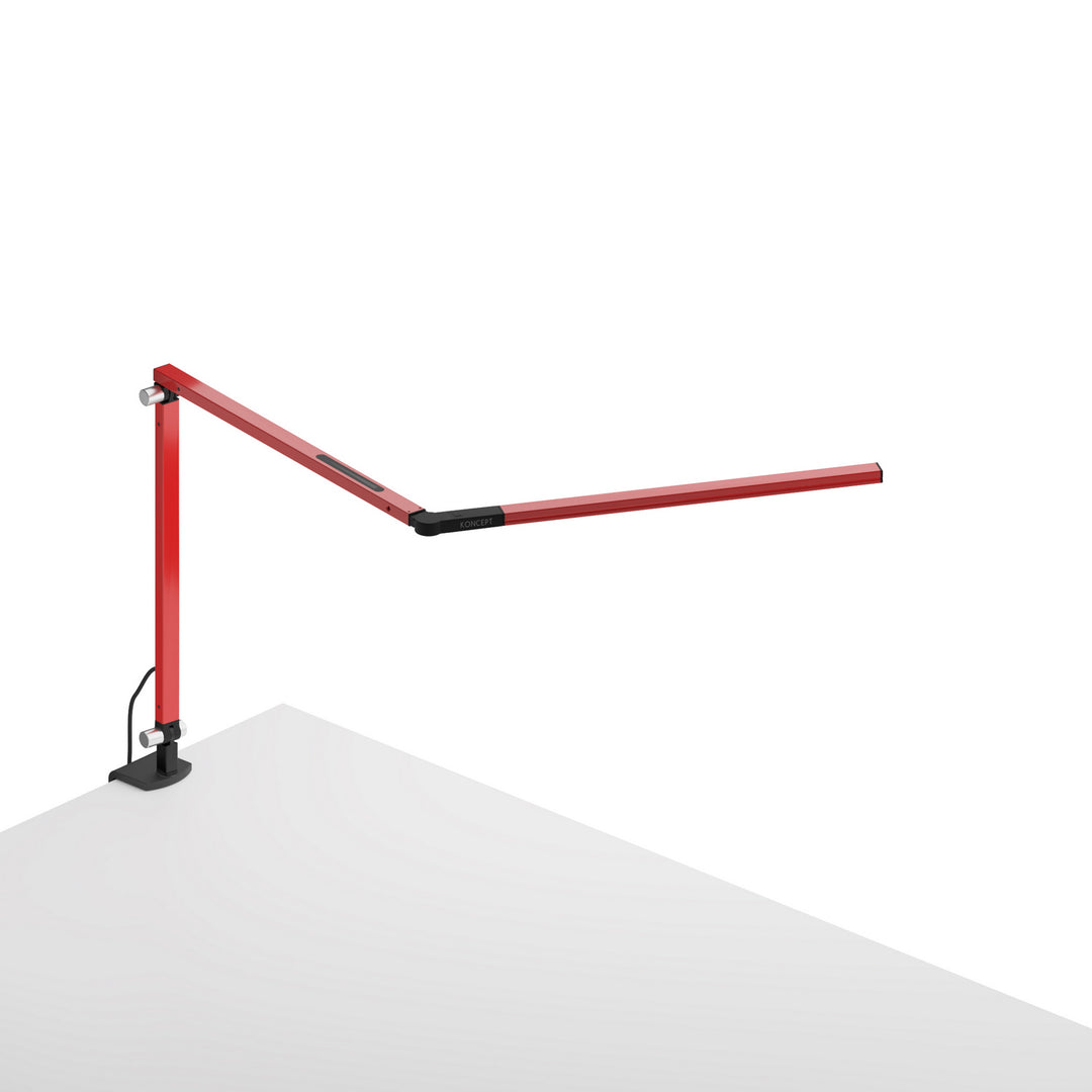 Koncept Lighting AR3100-WD-RED-CLP Modern Z-Bar Lamp Red