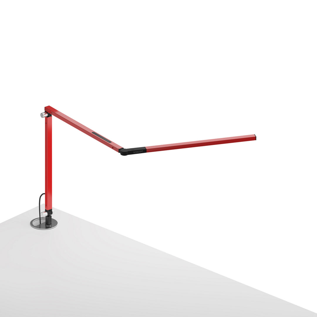 Koncept Lighting AR3100-WD-RED-GRM Modern Z-Bar Lamp Red