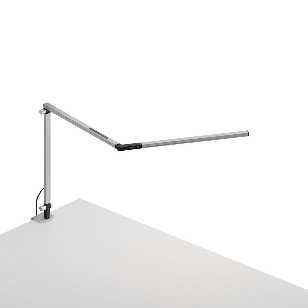 Koncept Lighting AR3100-WD-SIL-CLP Modern Z-Bar Lamp Silver