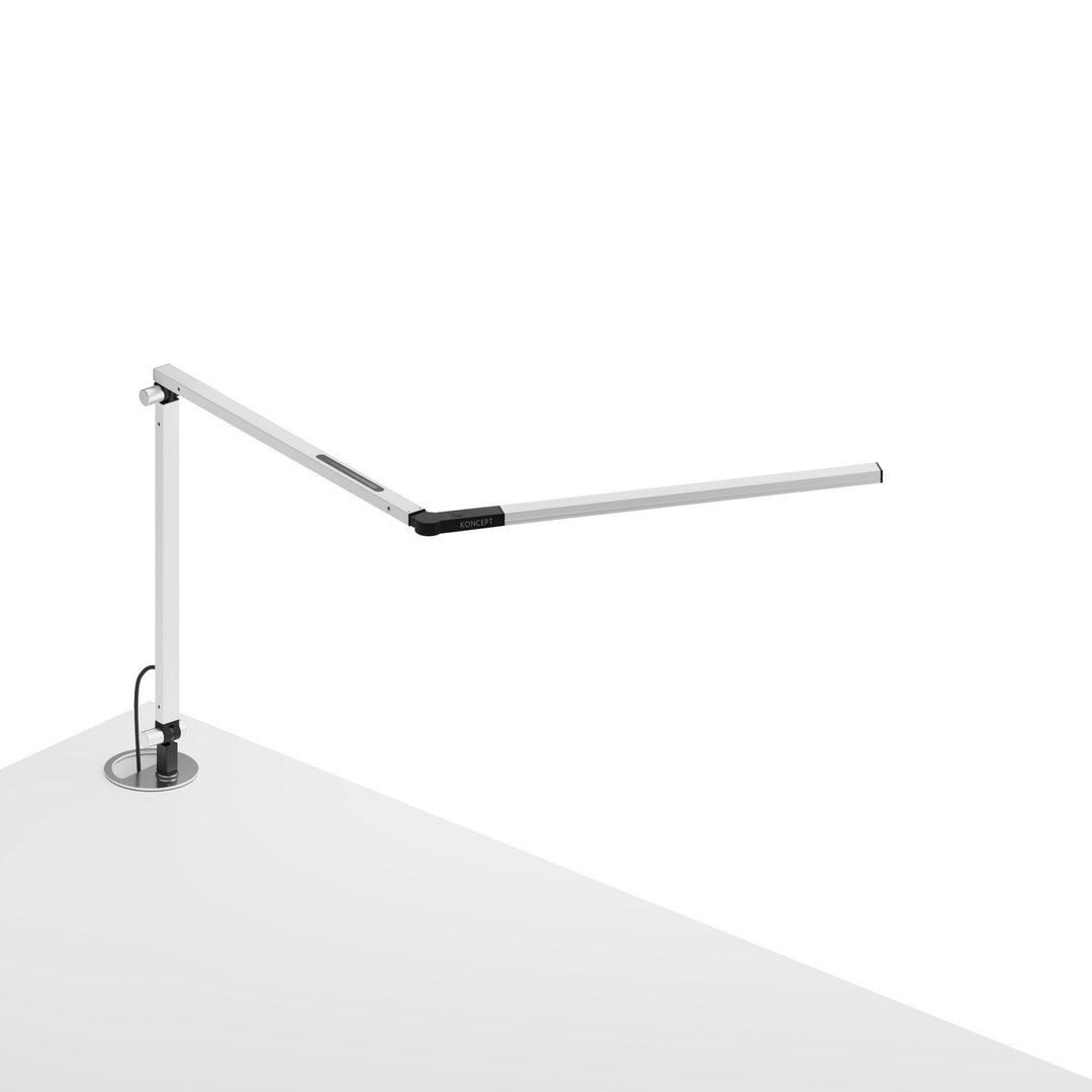 Koncept Lighting AR3100-WD-WHT-GRM Modern Z-Bar Lamp White