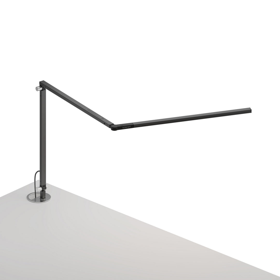 Koncept Lighting AR3200-CD-MBK-GRM Modern Z-Bar Lamp Metallic Black