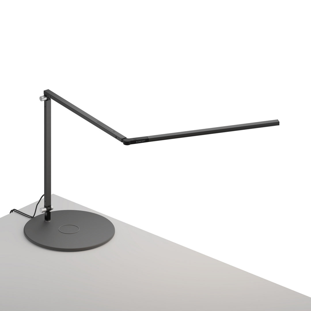 Koncept Lighting AR3200-CD-MBK-QCB Modern Z-Bar Lamp Metallic Black