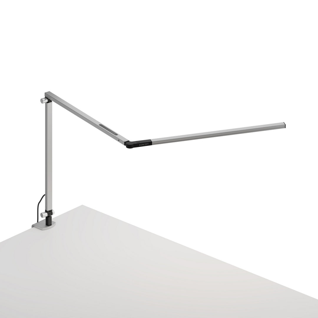 Koncept Lighting AR3200-CD-SIL-CLP Modern Z-Bar Lamp Silver