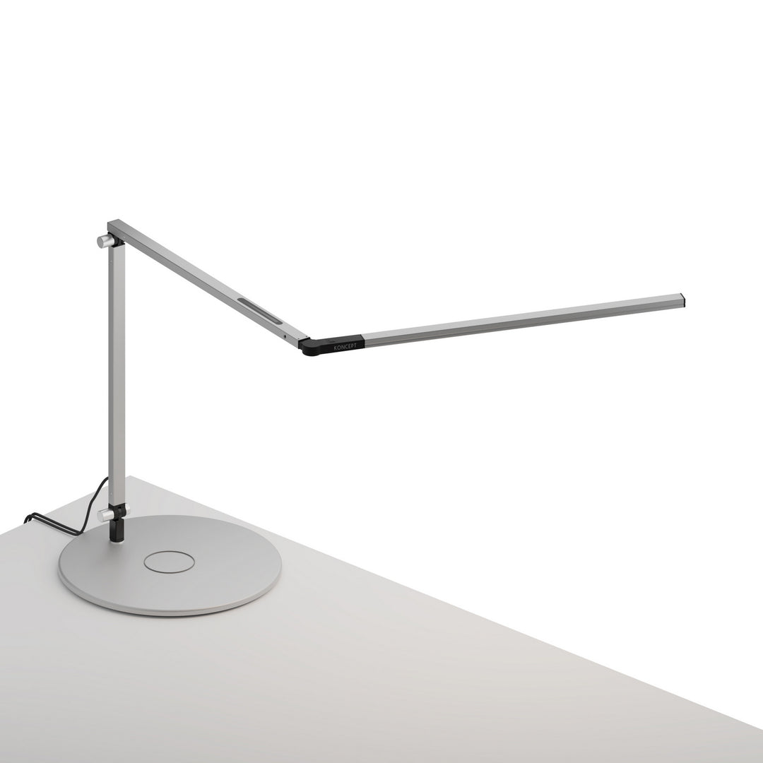 Koncept Lighting AR3200-CD-SIL-QCB Modern Z-Bar Lamp Silver