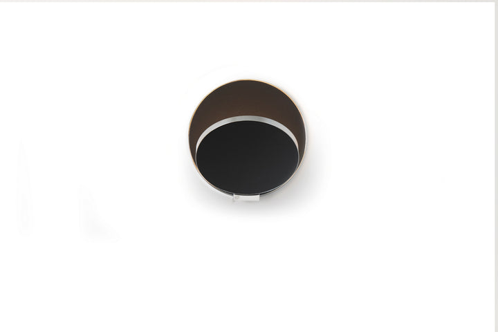 Koncept Gravy GRW-S-CRM-MBK-PI Wall Sconce Light - Chrome Body, Metallic Black