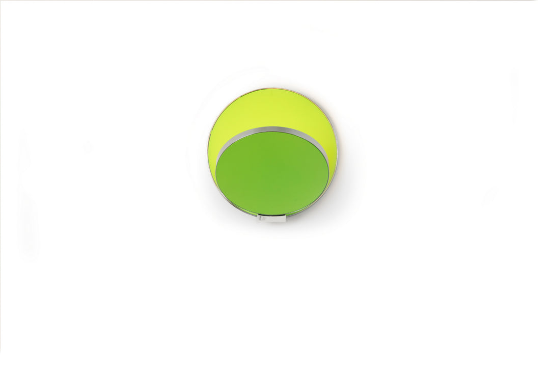 Koncept Gravy GRW-S-CRM-MGN-PI Wall Sconce Light - Chrome Body, Matte Green