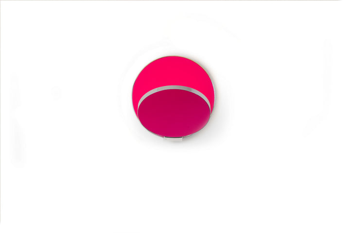Koncept Gravy GRW-S-CRM-MHP-PI Wall Sconce Light - Chrome Body, Matte Hot Pink