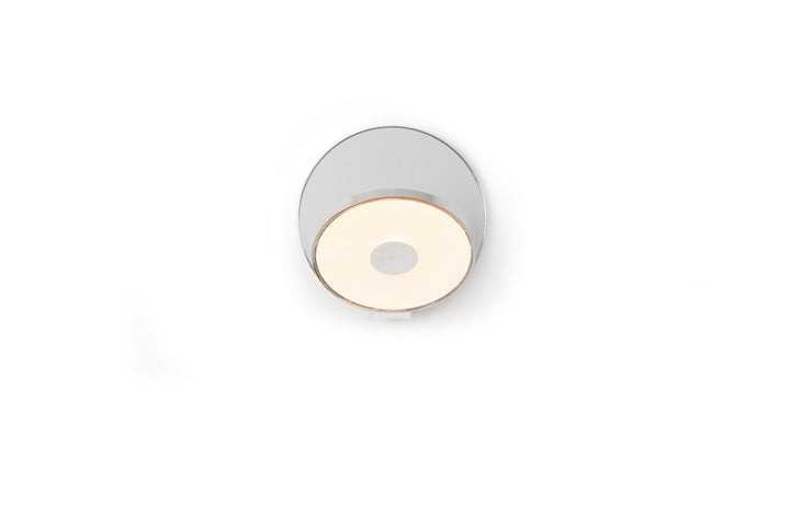Koncept Gravy GRW-S-CRM-SIL-PI Wall Sconce Light - Chrome Body, Silver