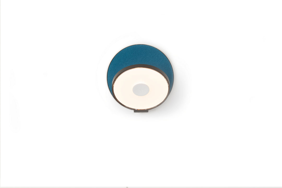 Koncept Gravy GRW-S-MBK-AZF-HW Wall Sconce Light - Metallic Black Body, Metallic Black