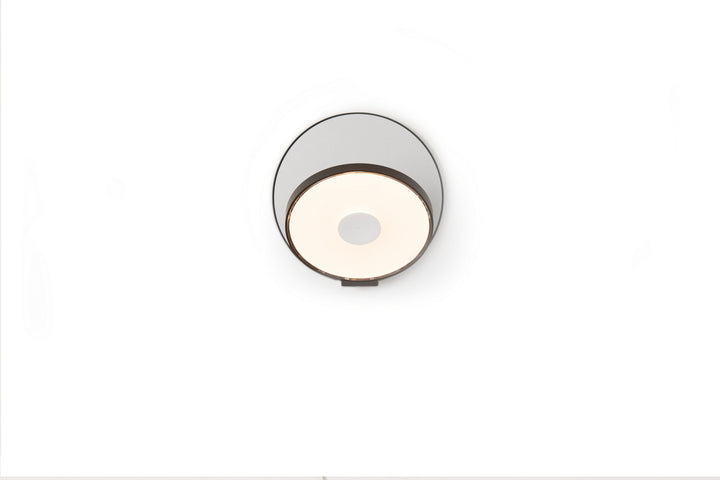 Koncept Gravy GRW-S-MBK-SIL-PI Wall Sconce Light - Metallic Black Body, Silver