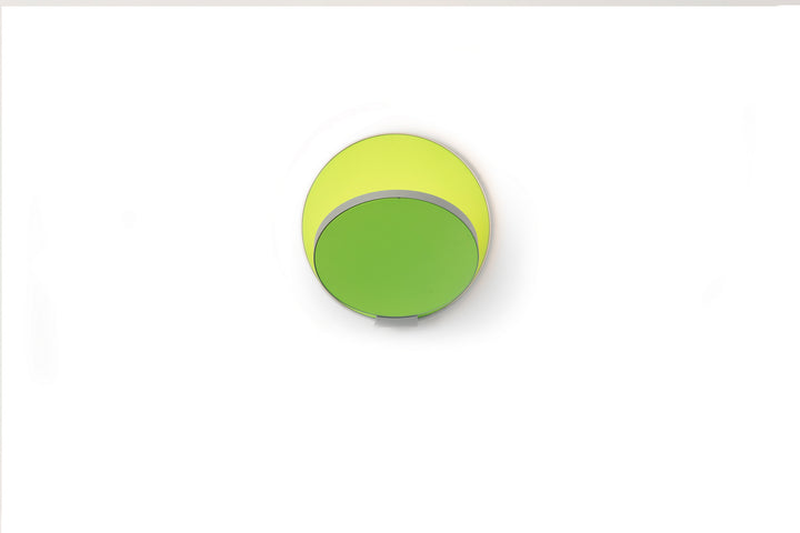 Koncept Gravy GRW-S-SIL-MGN-PI Wall Sconce Light - Silver Body, Matte Green