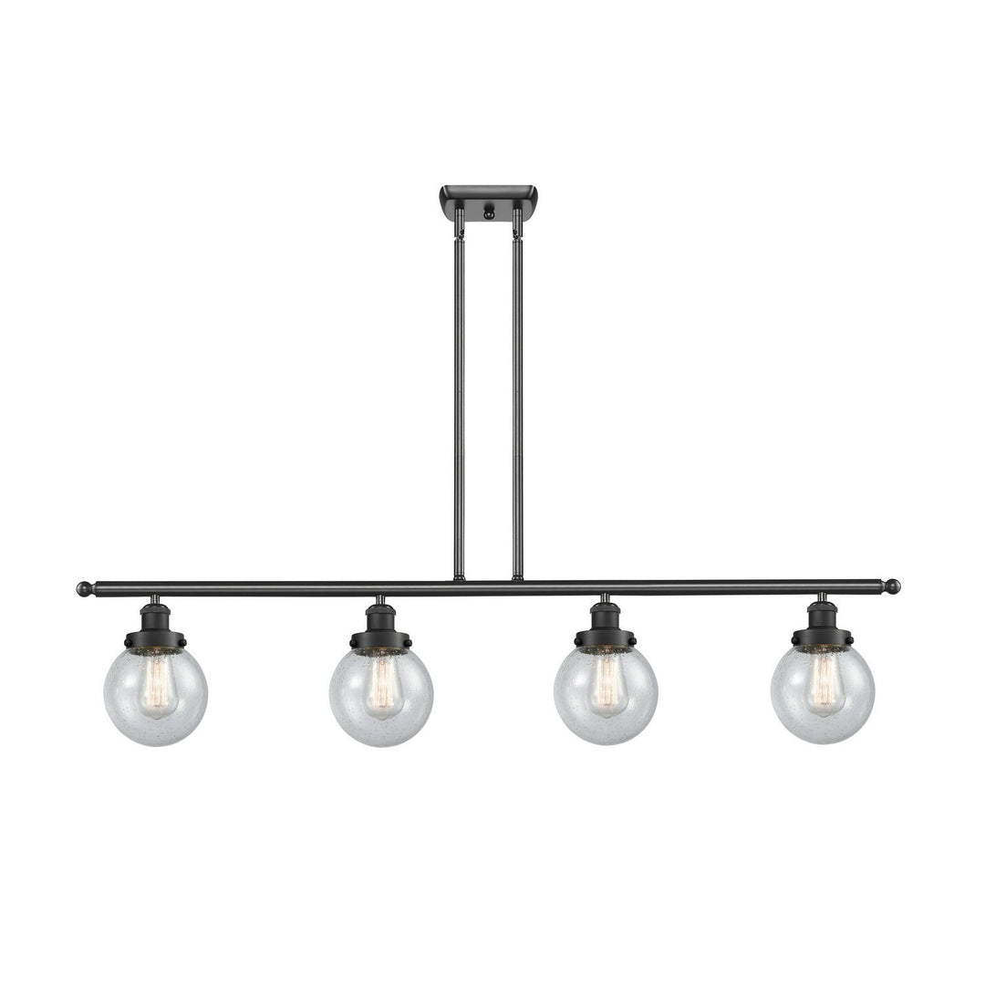 Innovations Ballston Urban 916-4I-BK-G204-6-LED Pendant Light - Matte Black