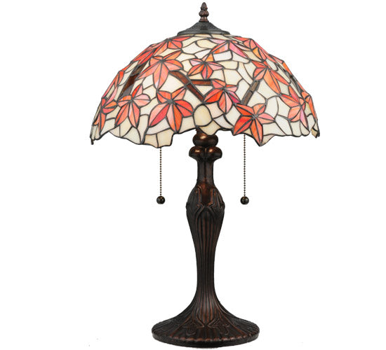 Meyda Tiffany Lighting 114388 Starfish Two Light Table Lamp Lamp Bronze / Dark