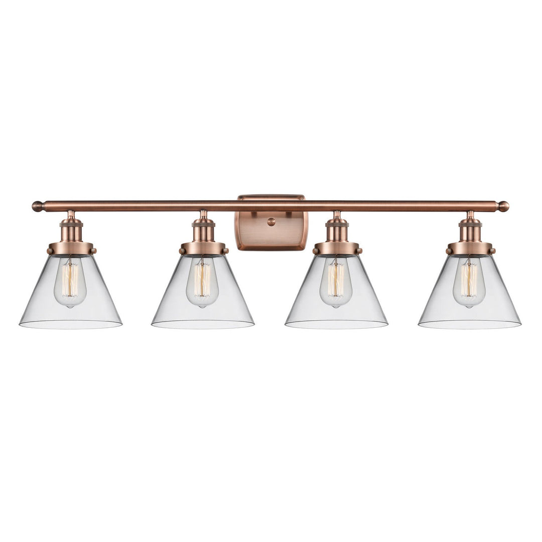 Innovations Ballston Urban 916-4W-AC-G42-LED Bath Vanity Light 38 in. wide - Antique Copper
