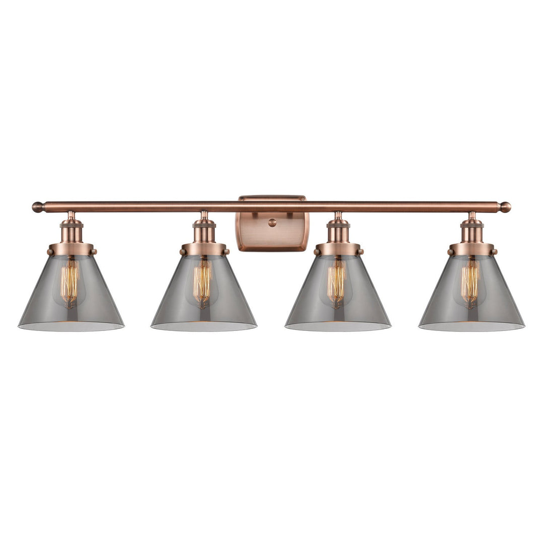 Innovations Ballston Urban 916-4W-AC-G43-LED Bath Vanity Light 38 in. wide - Antique Copper