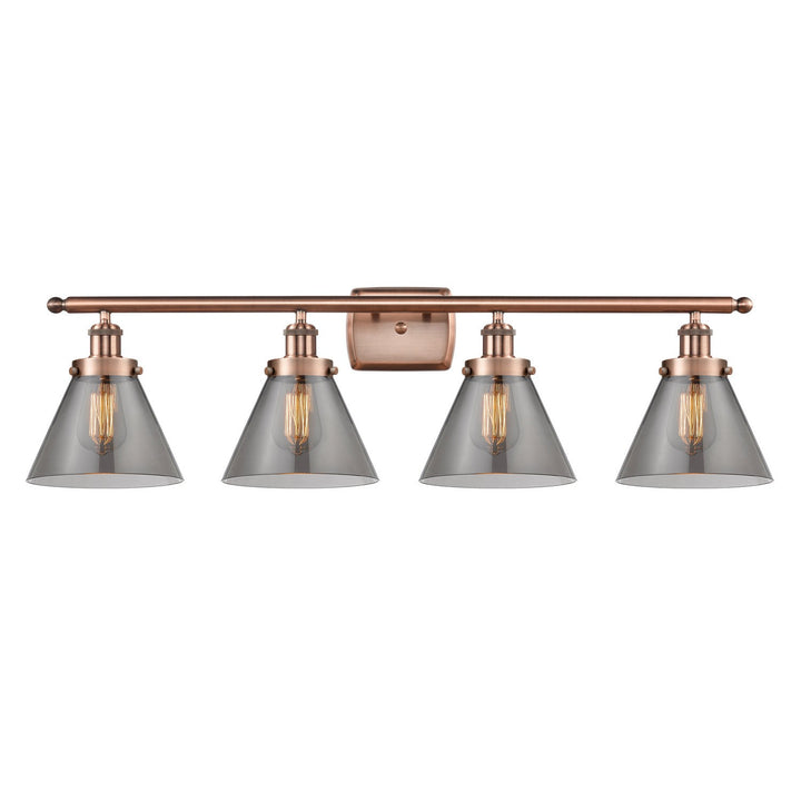 Innovations Ballston Urban 916-4W-AC-G43-LED Bath Vanity Light 38 in. wide - Antique Copper