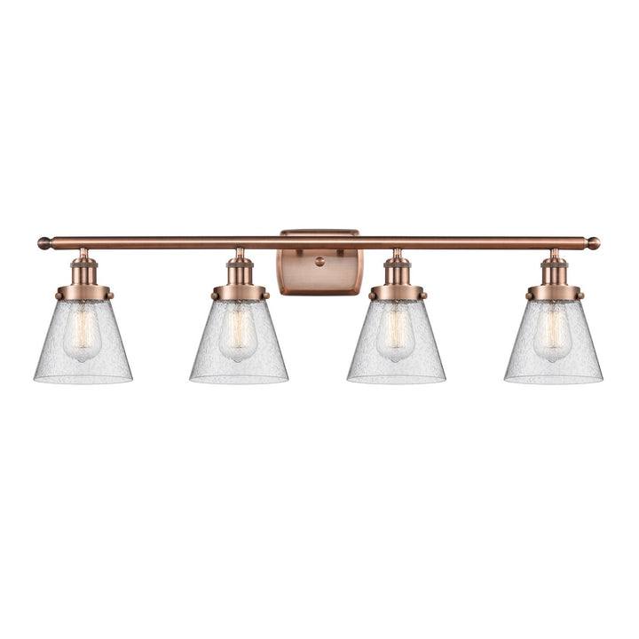 Innovations Ballston Urban 916-4W-AC-G64-LED Bath Vanity Light 36 in. wide - Antique Copper
