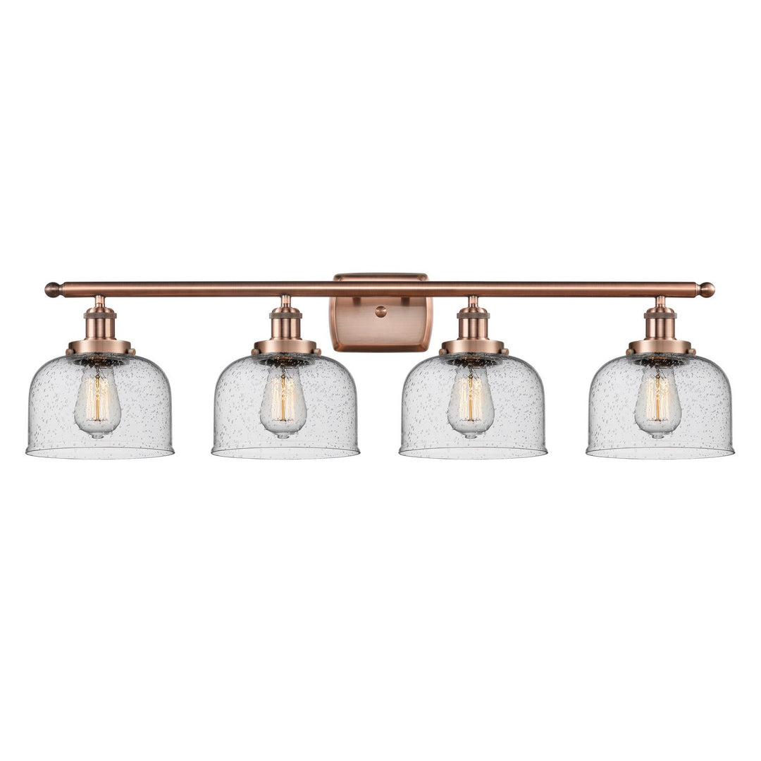 Innovations Ballston Urban 916-4W-AC-G74-LED Bath Vanity Light 38 in. wide - Antique Copper