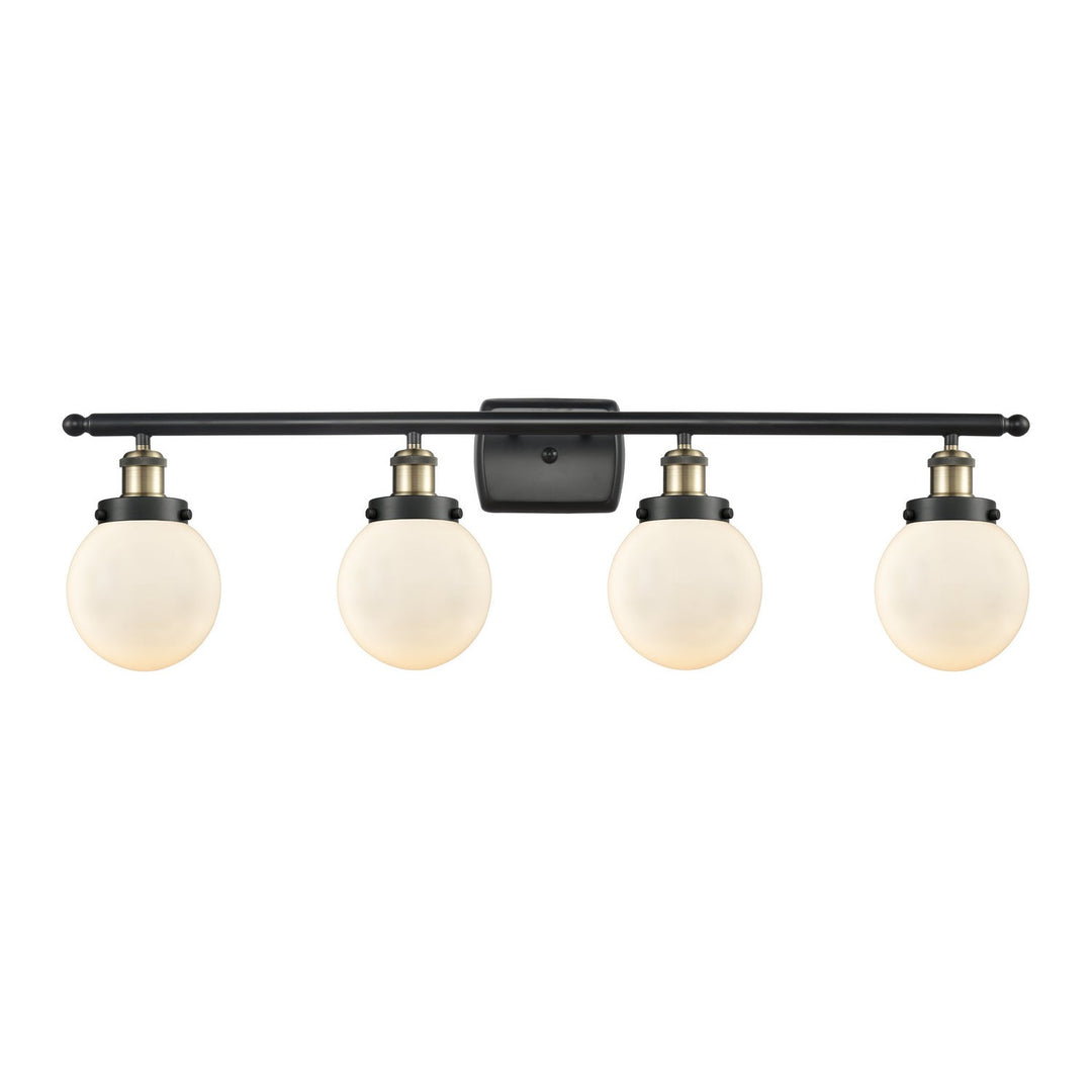 Innovations Ballston Urban 916-4W-BAB-G201-6 Bath Vanity Light 36 in. wide - Black Antique Brass