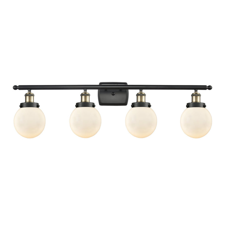 Innovations Ballston Urban 916-4W-BAB-G201-6 Bath Vanity Light 36 in. wide - Black Antique Brass