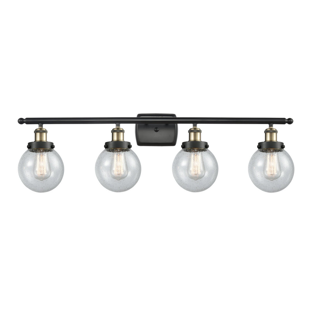 Innovations Ballston Urban 916-4W-BAB-G204-6 Bath Vanity Light 36 in. wide - Black Antique Brass