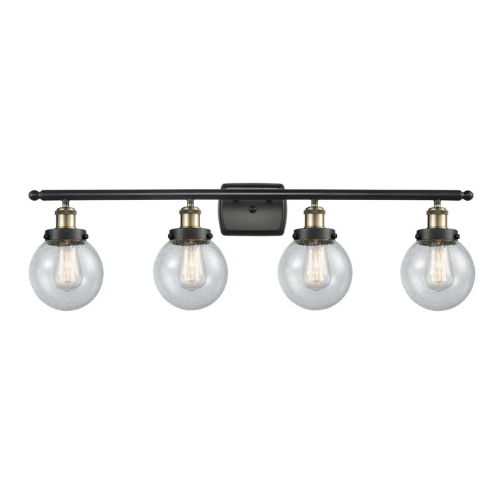 Innovations Ballston Urban 916-4W-BAB-G204-6 Bath Vanity Light 36 in. wide - Black Antique Brass