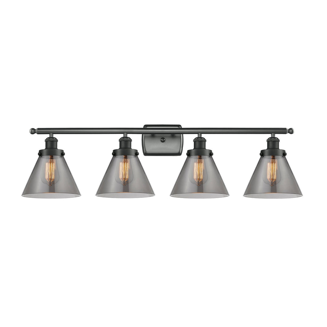 Innovations Ballston Urban 916-4W-BK-G43 Bath Vanity Light 38 in. wide - Matte Black
