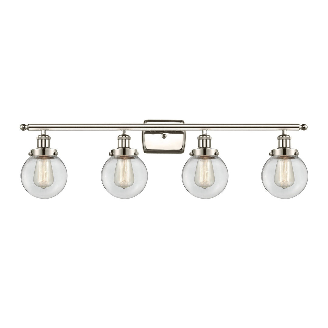 Innovations Ballston Urban 916-4W-PN-G202-6 Bath Vanity Light 36 in. wide - Polished Nickel