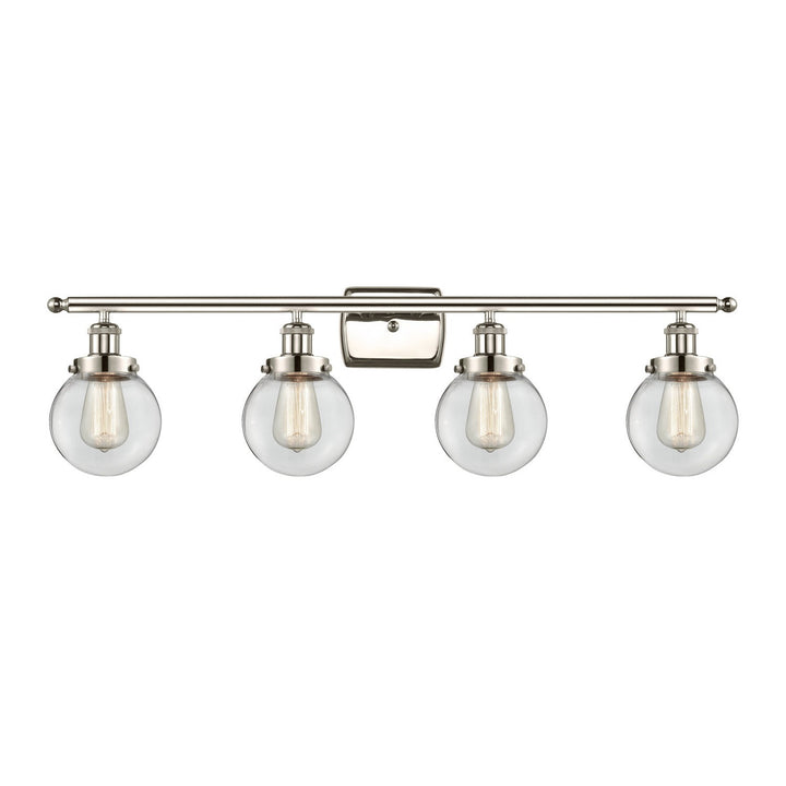 Innovations Ballston Urban 916-4W-PN-G202-6-LED Bath Vanity Light 36 in. wide - Polished Nickel