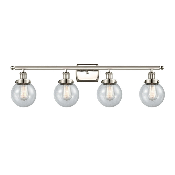 Innovations Ballston Urban 916-4W-PN-G204-6-LED Bath Vanity Light 36 in. wide - Polished Nickel
