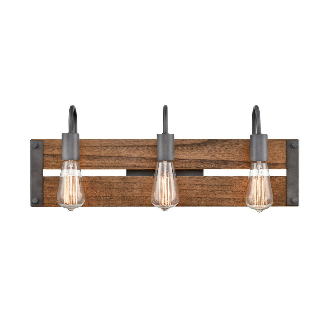Innovations Austin 435-3W-AG-LED Bath Vanity Light 25 in. wide - Aged Gun Metal