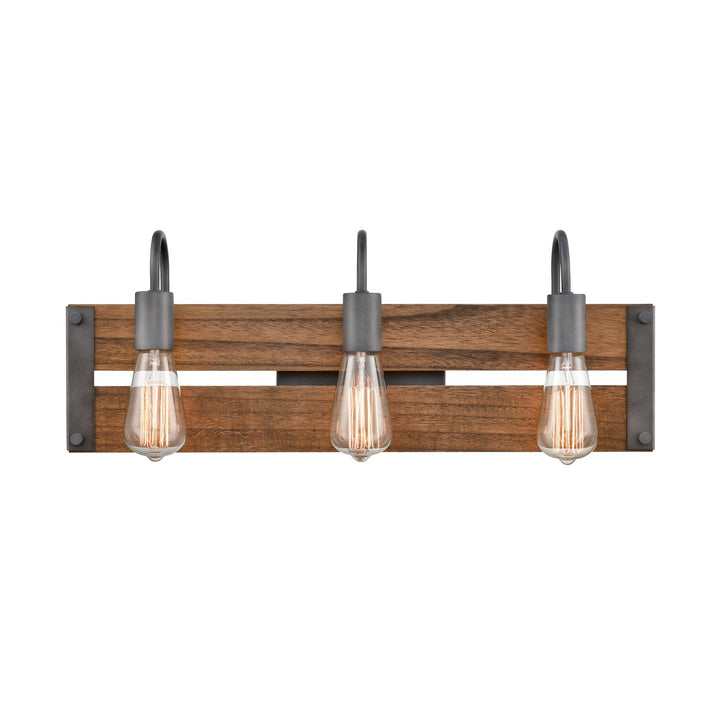 Innovations Austin 435-3W-AG-LED Bath Vanity Light 25 in. wide - Aged Gun Metal