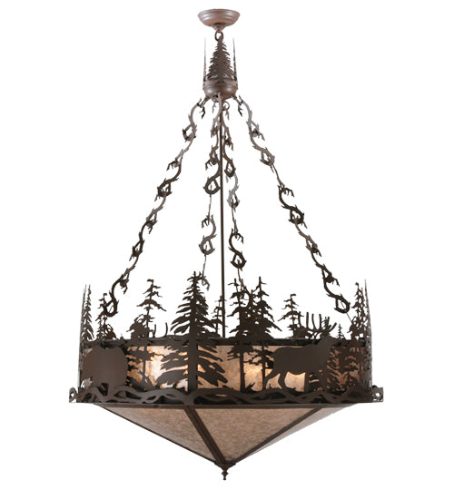 Meyda Tiffany Wildlife At Dusk 114448 Pendant Light - Cafe-Noir